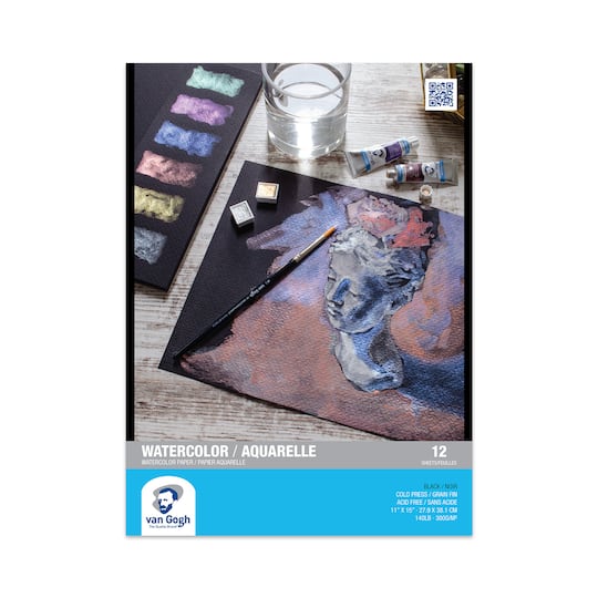 Van Gogh Black Watercolor Cold Press Paper Pad